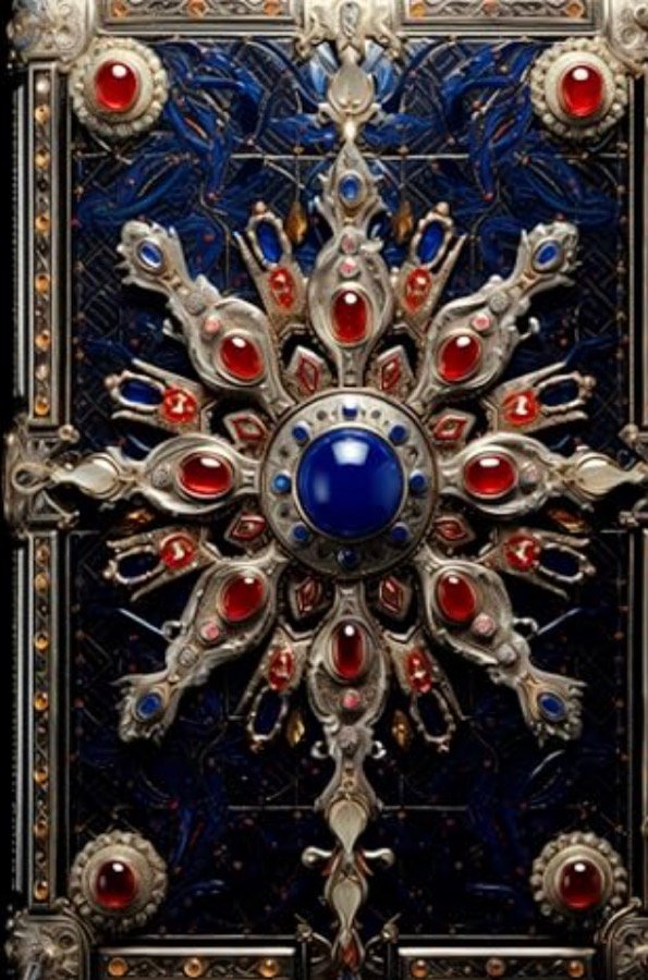Blue Bejeweled Bible cover