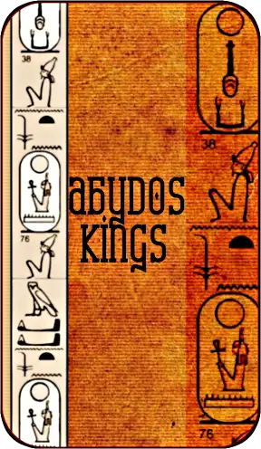 Abydos Kings List card